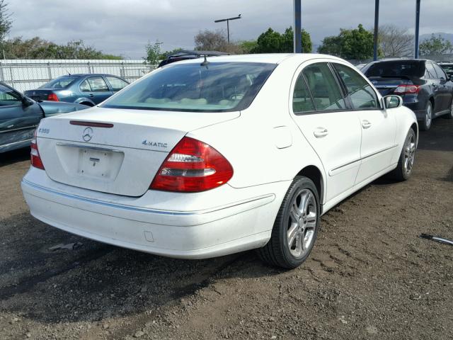 WDBUF87J66X190771 - 2006 MERCEDES-BENZ E 350 4MAT WHITE photo 4