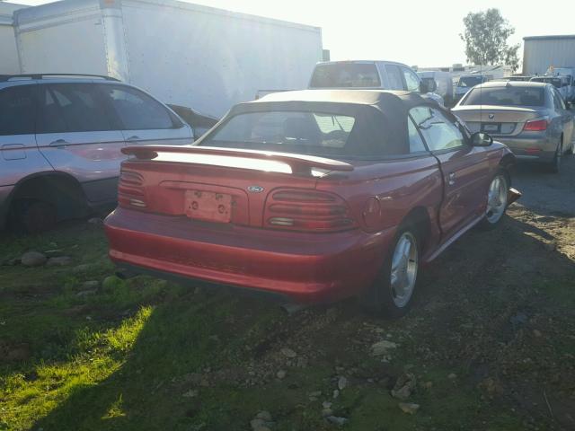 1FALP45T3SF232875 - 1995 FORD MUSTANG GT RED photo 4