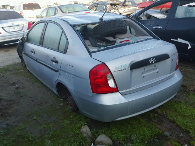 KMHCM46C79U313008 - 2009 HYUNDAI ACCENT GLS SILVER photo 3