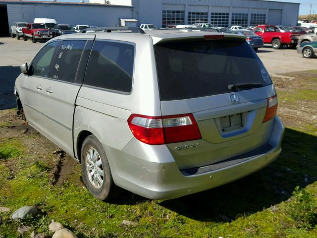 5FNRL38786B039009 - 2006 HONDA ODYSSEY EX SILVER photo 3