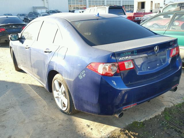 JH4CU26619C035830 - 2009 ACURA TSX BLUE photo 3