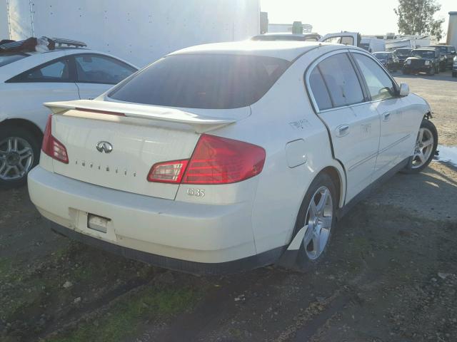 JNKCV51E94M101136 - 2004 INFINITI G35 WHITE photo 4