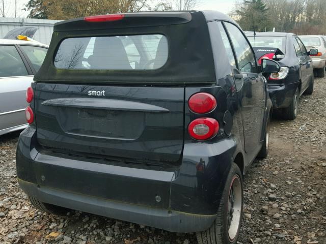 WMEEK31X88K111152 - 2008 SMART FORTWO PAS BLACK photo 4