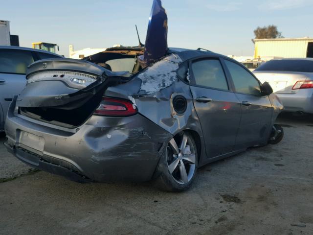 1C3CDFCB7DD341903 - 2013 DODGE DART LIMIT GRAY photo 4