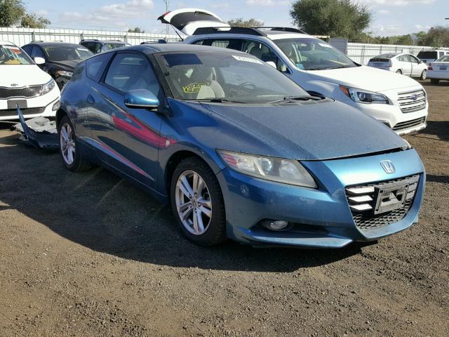 JHMZF1C66BS004412 - 2011 HONDA CR-Z EX BLUE photo 1