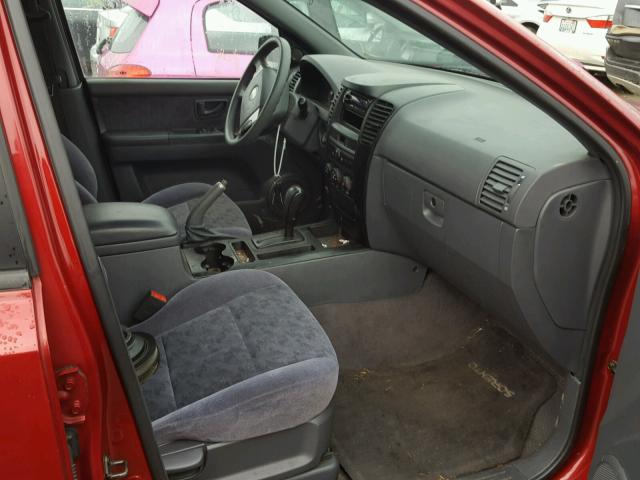 KNDJC733035069613 - 2003 KIA SORENTO EX RED photo 5