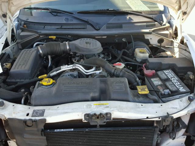 1D4HS48Z13F502303 - 2003 DODGE DURANGO SL WHITE photo 7