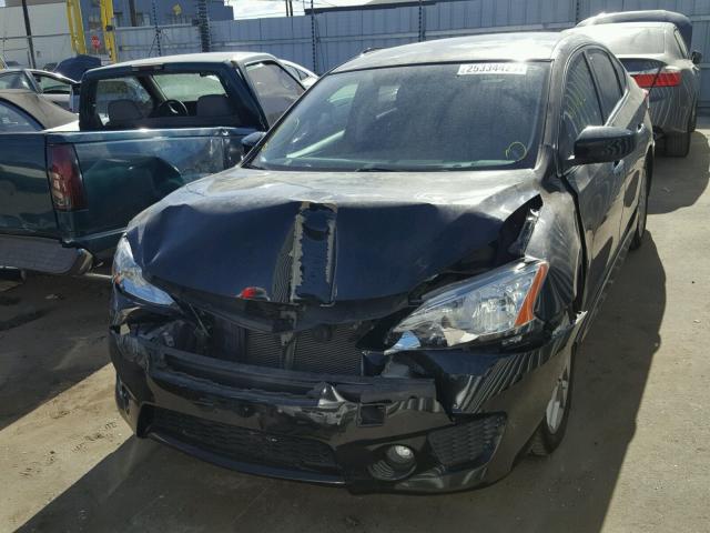 3N1AB7AP8DL560024 - 2013 NISSAN SENTRA S BLACK photo 2