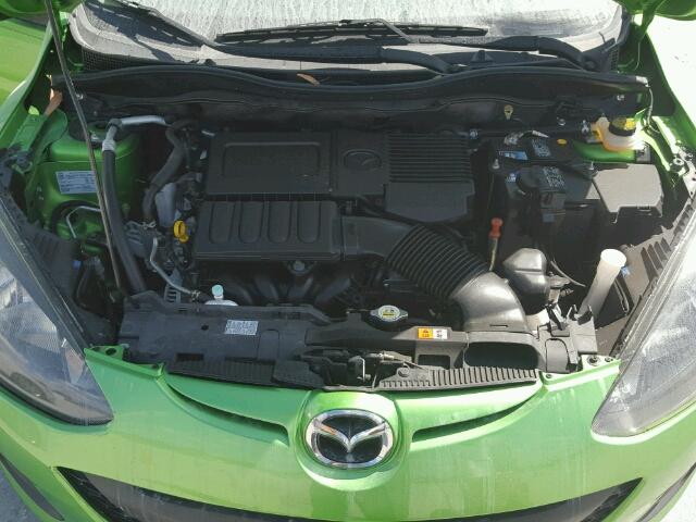 JM1DE1KY0D0156363 - 2013 MAZDA MAZDA2 GREEN photo 7