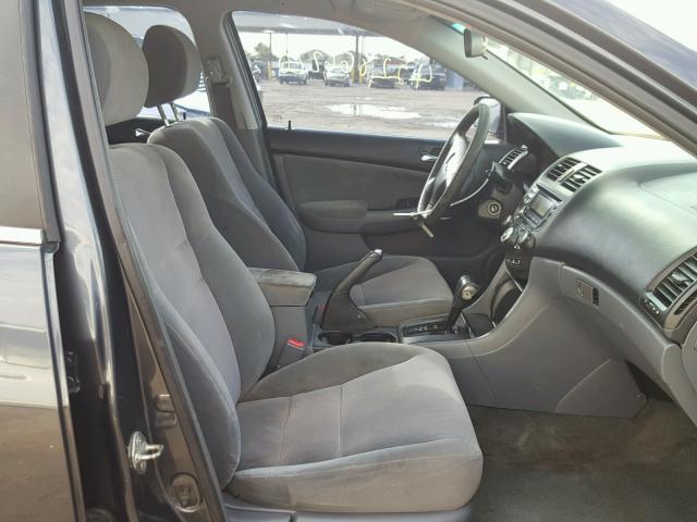 1HGCM56363A096605 - 2003 HONDA ACCORD LX GRAY photo 5