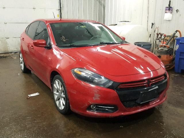 1C3CDFBH9DD641139 - 2013 DODGE DART SXT RED photo 1