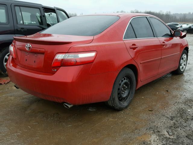 4T1BK46K97U041146 - 2007 TOYOTA CAMRY NEW RED photo 4