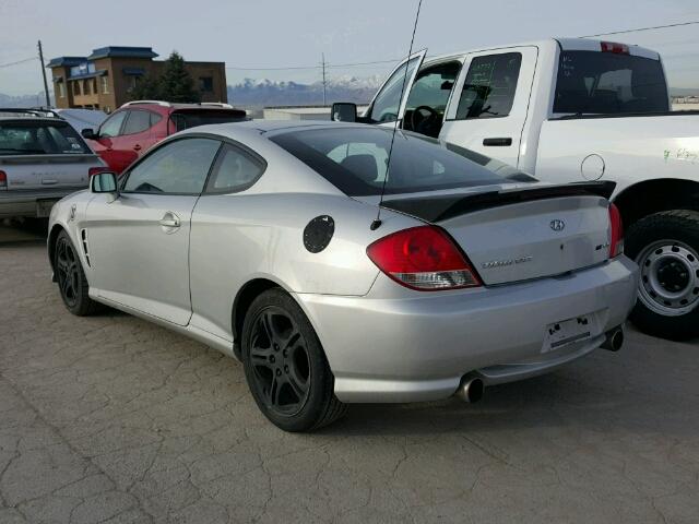 KMHHN65F66U191330 - 2006 HYUNDAI TIBURON GT SILVER photo 3