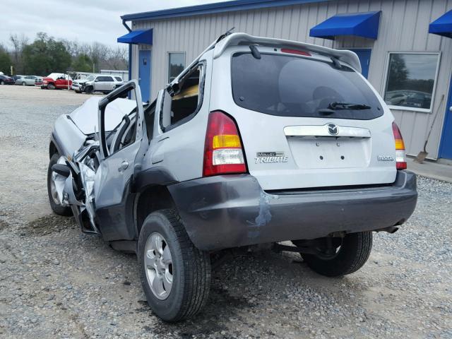 4F2YZ94134KM10673 - 2004 MAZDA TRIBUTE LX SILVER photo 3