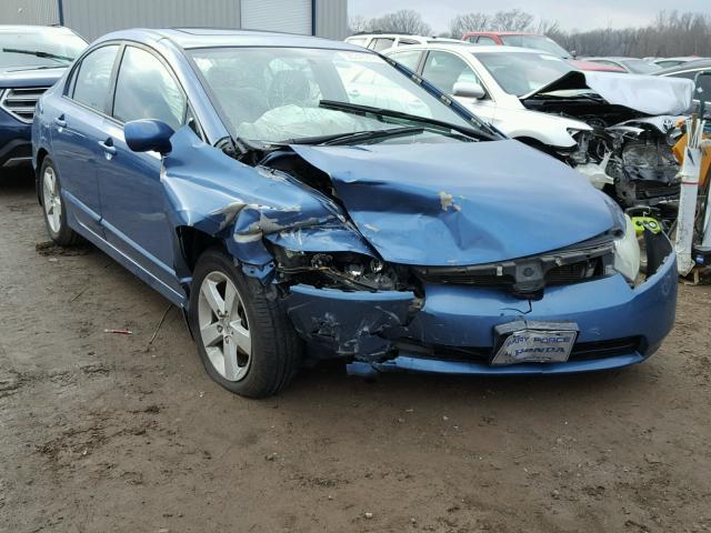 1HGFA16828L068158 - 2008 HONDA CIVIC EX Mavi foto 1