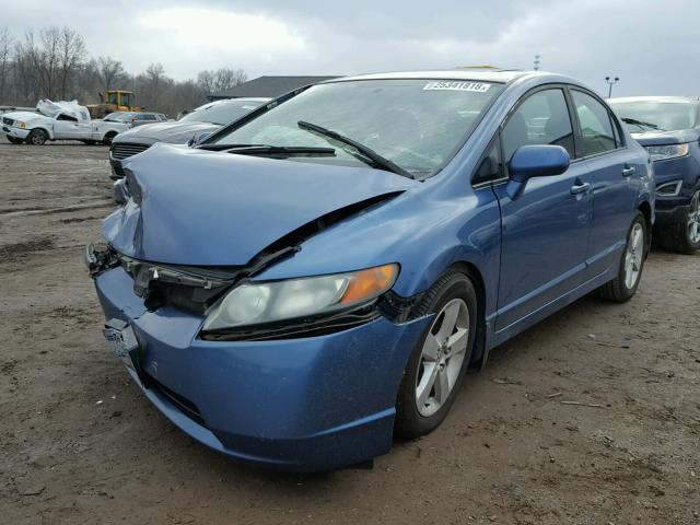 1HGFA16828L068158 - 2008 HONDA CIVIC EX Mavi foto 2