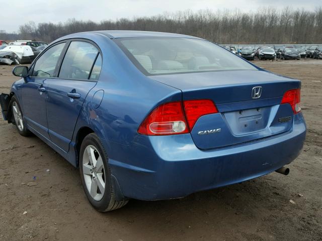 1HGFA16828L068158 - 2008 HONDA CIVIC EX Mavi foto 3