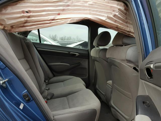 1HGFA16828L068158 - 2008 HONDA CIVIC EX Mavi foto 6