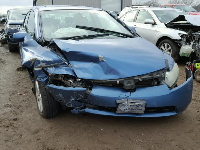 1HGFA16828L068158 - 2008 HONDA CIVIC EX Mavi foto 9