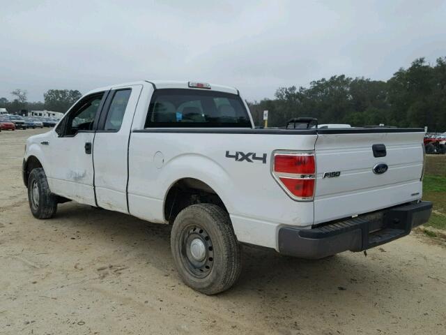 1FTFX1EF5DKD57936 - 2013 FORD F150 SUPER WHITE photo 3