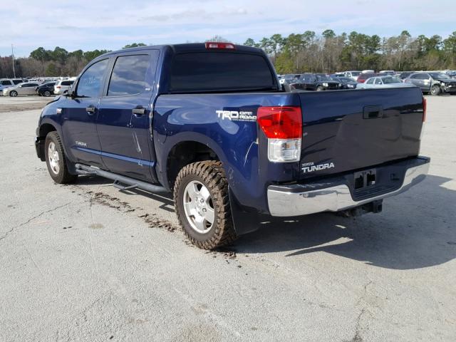 5TFEY5F17AX095242 - 2010 TOYOTA TUNDRA CRE BLUE photo 3