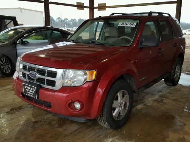 1FMCU93128KA57001 - 2008 FORD ESCAPE XLT RED photo 2