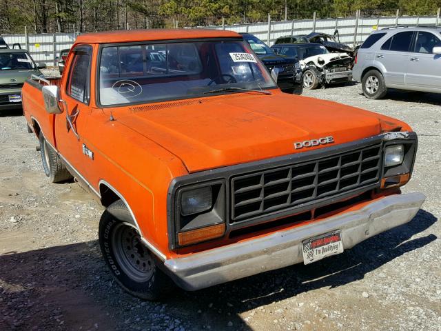 1B7FD14E3BS102944 - 1981 DODGE D-SERIES D ORANGE photo 1