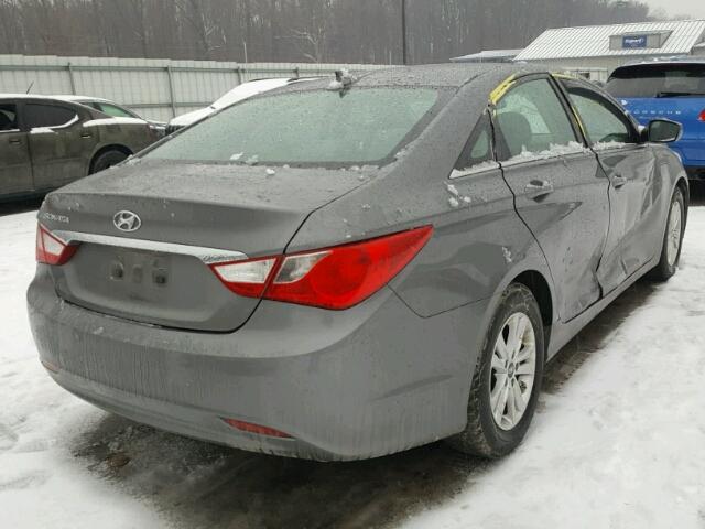 5NPEB4AC4DH728879 - 2013 HYUNDAI SONATA GLS GRAY photo 4