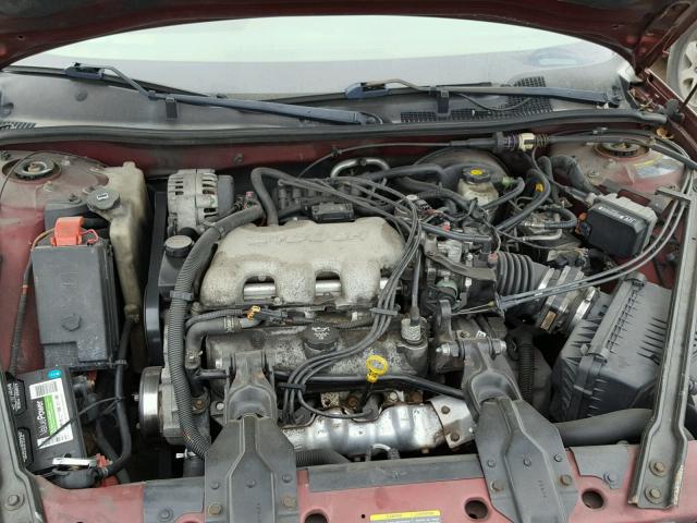 1G2WK52J12F277381 - 2002 PONTIAC GRAND PRIX RED photo 7