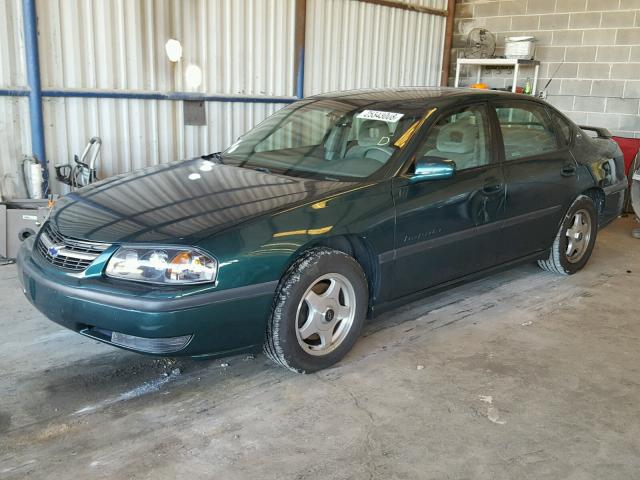 2G1WH55K919123192 - 2001 CHEVROLET IMPALA LS GREEN photo 2