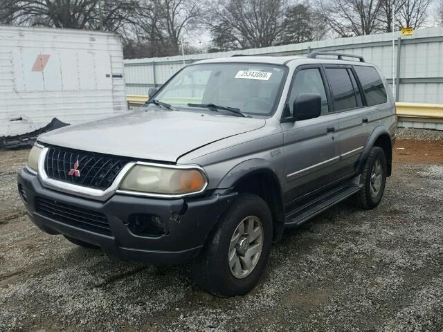 JA4MT31H01P010173 - 2001 MITSUBISHI MONTERO SP GRAY photo 2