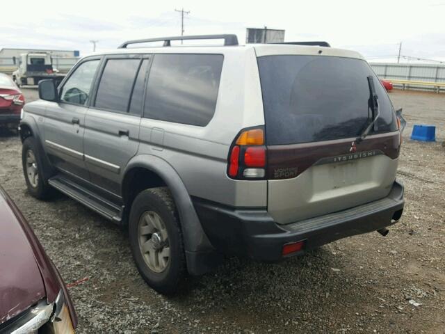 JA4MT31H01P010173 - 2001 MITSUBISHI MONTERO SP GRAY photo 3