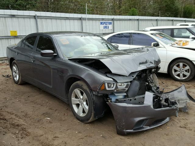 2C3CDXBGXEH324293 - 2014 DODGE CHARGER SE GRAY photo 1