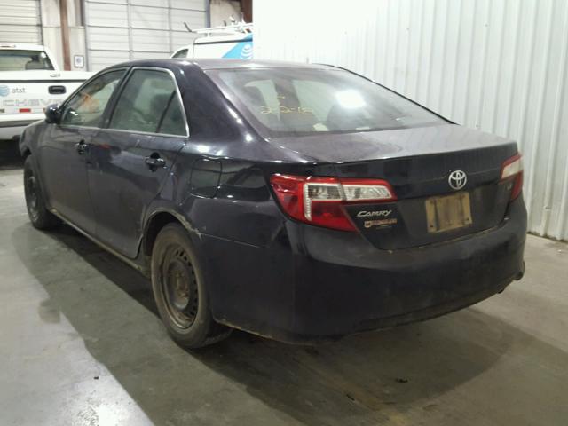 4T1BF1FK1EU312619 - 2014 TOYOTA CAMRY L BLACK photo 3