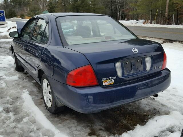 3N1CB51D06L546625 - 2006 NISSAN SENTRA 1.8 BLUE photo 3