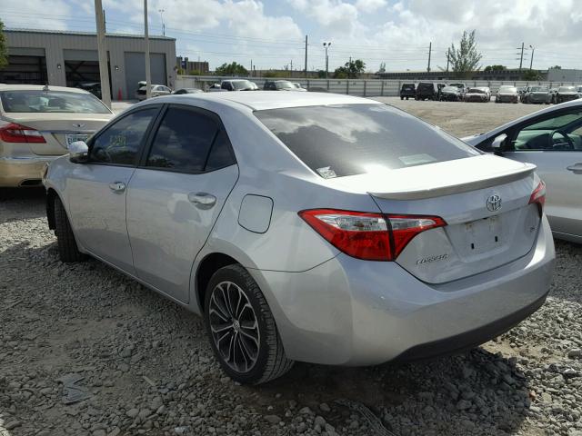 5YFBURHEXGP369126 - 2016 TOYOTA COROLLA L SILVER photo 3