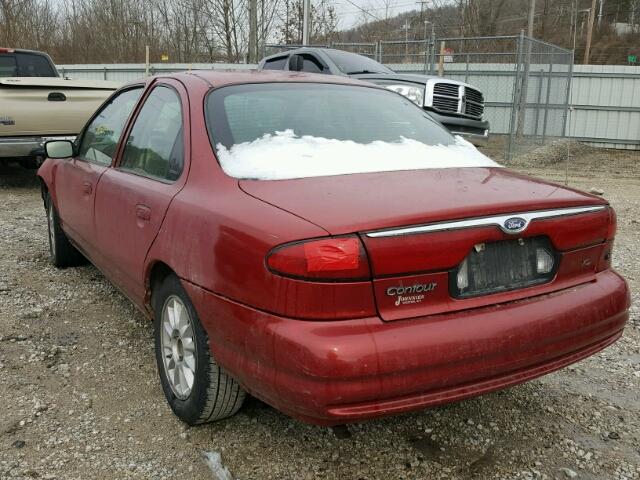 3FAFP6637YM118779 - 2000 FORD CONTOUR SE MAROON photo 3