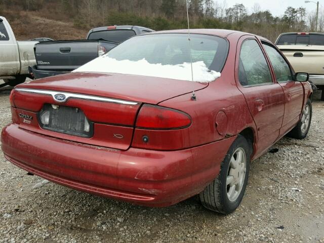 3FAFP6637YM118779 - 2000 FORD CONTOUR SE MAROON photo 4