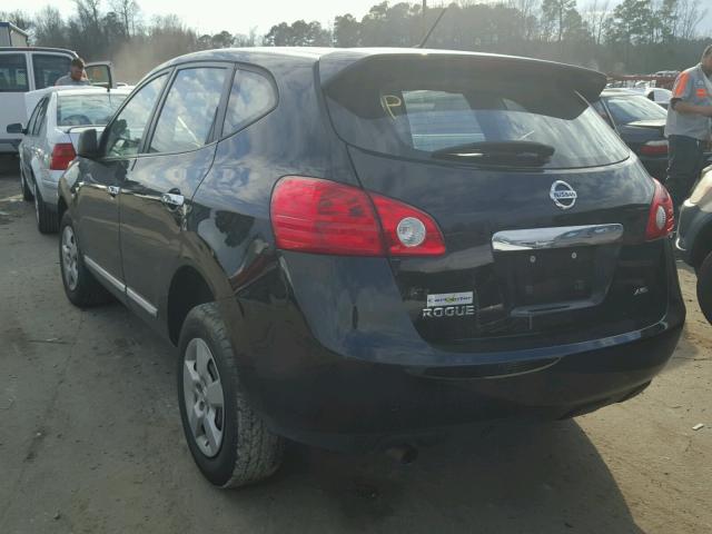 JN8AS5MV8CW718323 - 2012 NISSAN ROGUE S BLACK photo 3