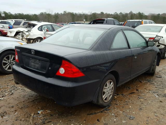 1HGEM22105L020252 - 2005 HONDA CIVIC DX V BLACK photo 4