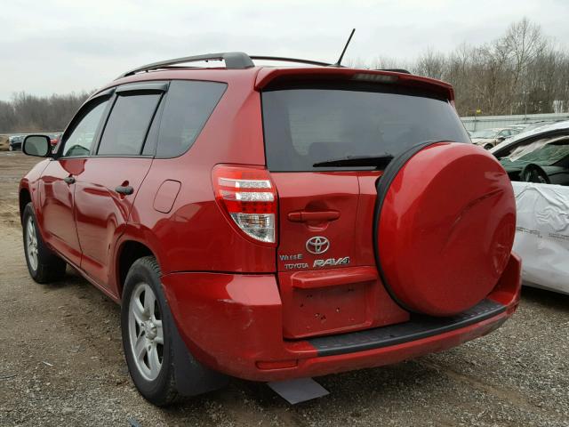 2T3BF33V29W010389 - 2009 TOYOTA RAV4 RED photo 3