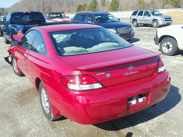 2T1CG22P51C510334 - 2001 TOYOTA CAMRY SOLA RED photo 3