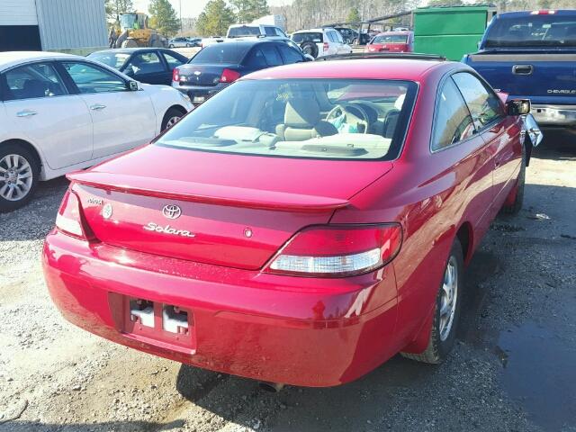 2T1CG22P51C510334 - 2001 TOYOTA CAMRY SOLA RED photo 4