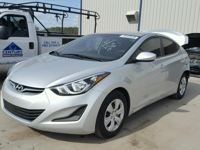 5NPDH4AEXGH793414 - 2016 HYUNDAI ELANTRA SE GRAY photo 2