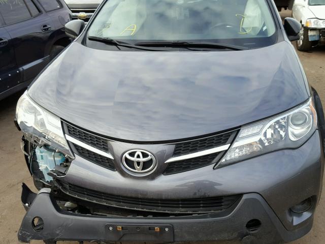 JTMBFREV6DD017626 - 2013 TOYOTA RAV4 LE GRAY photo 7