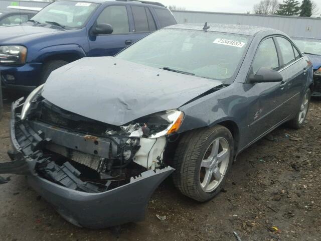 1G2ZG57N784173153 - 2008 PONTIAC G6 BASE CHARCOAL photo 2