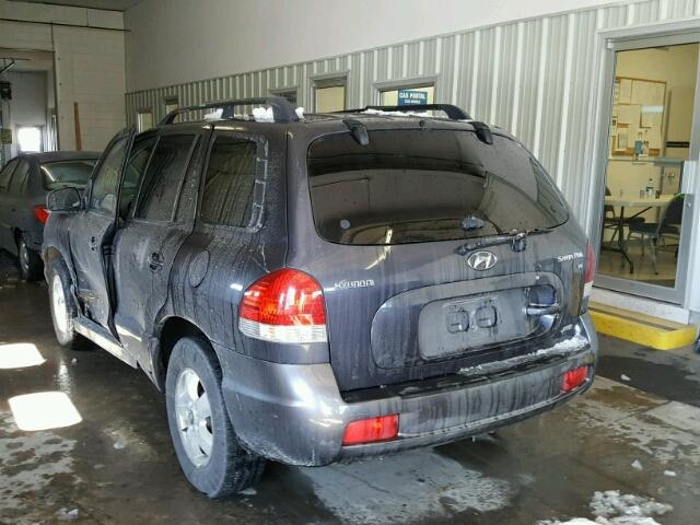 KM8SC73D85U897569 - 2005 HYUNDAI SANTA FE G BLUE photo 3