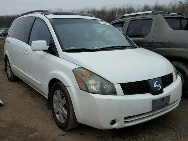 5N1BV28U96N125115 - 2006 NISSAN QUEST S WHITE photo 1