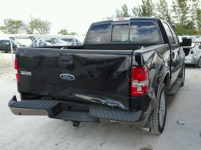 1FTPW145X5KD94918 - 2005 FORD F150 SUPER BLACK photo 4