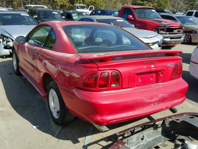 1FAFP4043WF108222 - 1998 FORD MUSTANG RED photo 3